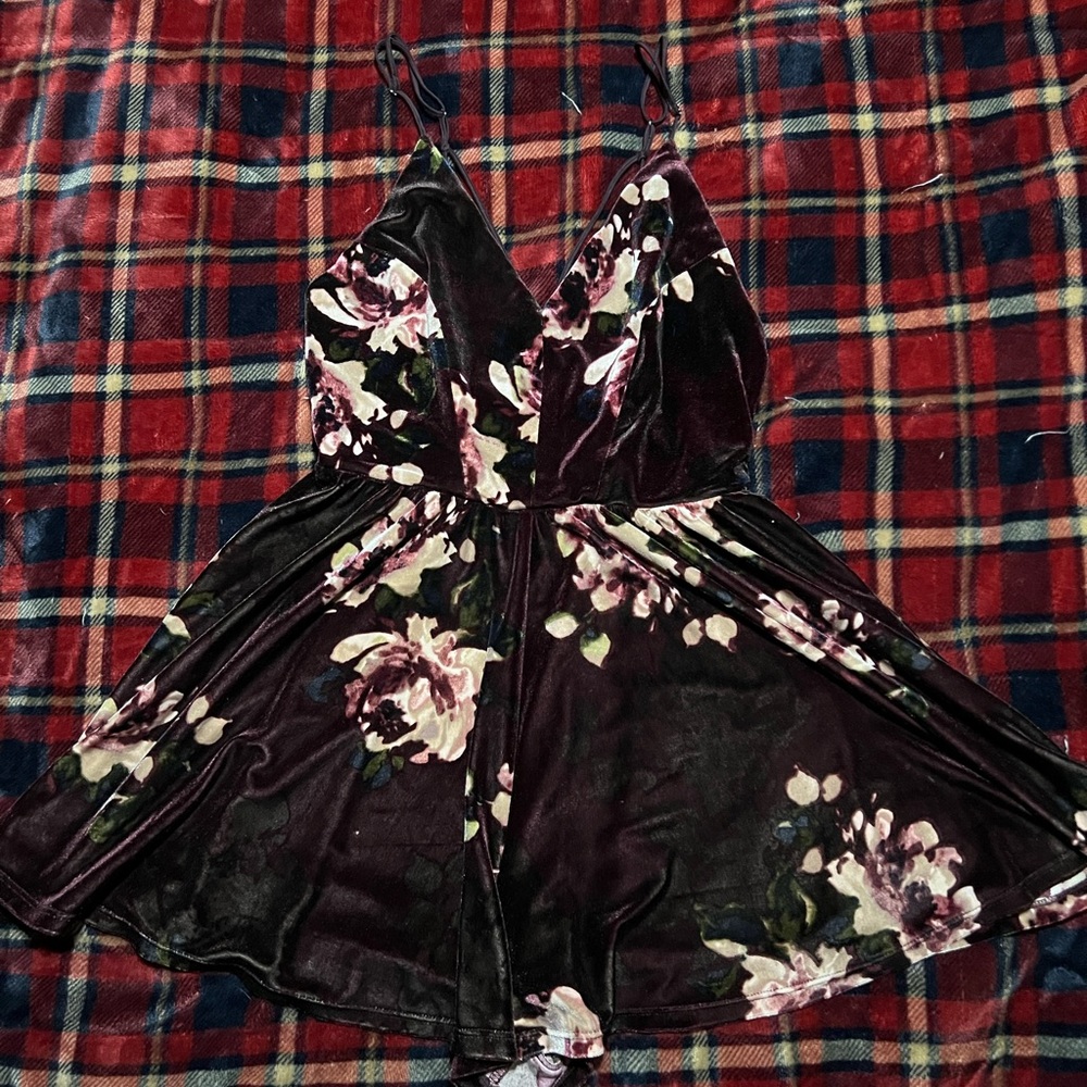 Timing Velvet Romper